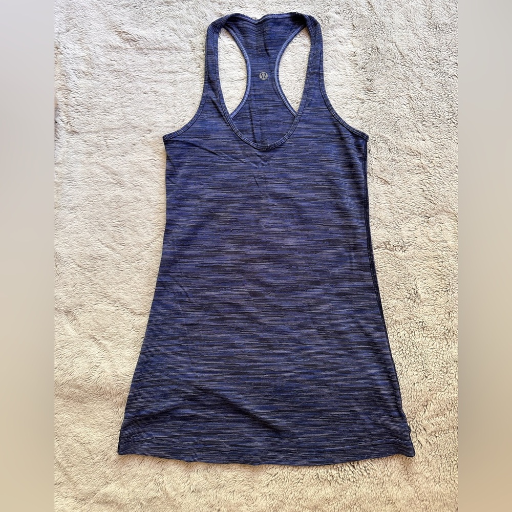 lululemon athletica Heathered Navy Racerback Tank